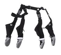 Yctze Botines con Tirantes para Perros, Pantalones Anti-Suciedad con Zapatos, Pantalones Ajustables Impermeables para Mascotas para Protección de Garras Al Caminar Al Aire Libre (3:M)