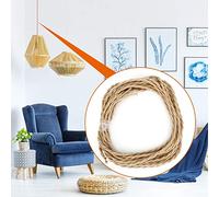 Yctze Cable de Alambre Eléctrico de par de Cáñamo de Cáñamo Vintage para Iluminación de Araña de Bricolaje - Núcleo de Cobre de 0.75 Mm2, Opciones de Longitud Versátil (5 m/16,4 pies)