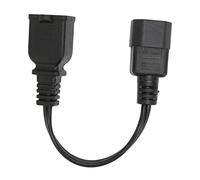 Yctze Cable de Alimentación IEC320 C14 a 1 15R, Cable Adaptador Retardante Macho a Hembra, Lámpara de Escritorio, Cámara, de Alimentación, Cobre PVC 10A 250V