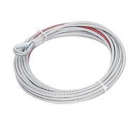 Yctze Cable de Cabrestante, Resistencia de 4500 LB, Diámetro de 5,5 Mm, | Acero Inoxidable, Superficie Lisa y sin Rebabas, Ajuste de Remolque y Polea, Cable de Acero, Aparejo y Elevación