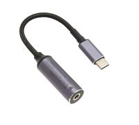 Yctze Cable de CC a Tipo C, Extensión de Identificación Automática de 100 W, 2,5x0,7 Mm, con Diseño de Aluminio y Nailon para Carga Rápida