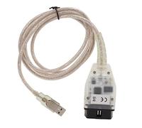 Yctze Cable de Diagnóstico K + DCAN, Herramienta de Diagnóstico de Escaneo K + DCAN OBD2 para 3 Series E46 E83 E90, Interfaz USB con CD, Herramienta de Diagnóstico ABS