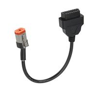 Yctze Cable de Diagnóstico para Motocicleta de 4 Pines a 16 Pines - Adaptador de Lector Diagnóstico Fácil con ELM327, Escáner OBD y Compatibilidad