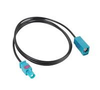 Yctze Cable de Extensión de Antena Estéreo de Goma de Metal, Fakra Mujer a Mujer, para Televisión, Radio, Altavoz, Reproductor Multimedia, con Rendimiento Superior, Reemplazo Ideal, (100cm)