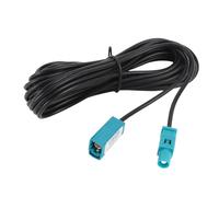 Yctze Cable de Extensión de Antena Estéreo de Goma de Metal, Fakra Mujer a Mujer, para Televisión, Radio, Altavoz, Reproductor Multimedia, con Rendimiento Superior, Reemplazo Ideal, (500 cm)