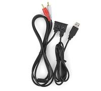 Yctze Cable de Extensión USB de 3,5 Mm y 3, Pies | Adaptador Hembra a 2 Machos Coche Barco | Compatible con USB y Entradas Auxiliares