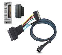 Yctze Cable HD 4i de 12 GB/s a U.2 SFF8639 15P con Alimentación para Transferencia de Datos de Alta Velocidad y Conectividad de Servidor