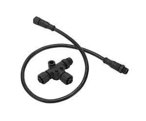 Yctze Cable Troncal de Acometida NMEA 2000 con Conector en T, 5 Pines, Cable NMEA 2000 de 0,5 M, Troncal 2000, Conector en T, Marino, 2000, Simrad 2000, B&G 2