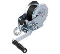 Yctze Cabrestante de Manivela Resistente de 1200 Libras con Correa de 8 M - Cabrestante de Cable para Remolques de Barcos, Resistente a la Intemperie, Instalación, Marco de Carbono, de Trinquete