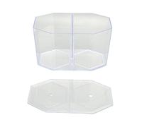 Yctze Caja de Cría de Peces de Acuario Octogonal Transparente Multiusos: Ideal para Aislamiento, Cría y Domesticación de Peces con Mayor Tasa, Diseño de Plástico de 7,7 X 2,4 X 4, Pulgadas.