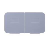 Yctze Caja de Maquillaje Montada en la Pared - Almohadilla de Algodón Extraíble y Lavable con Funda - Baño de Maquillaje Transparente Almacenamiento Conveniente Hisopos de Algodón, Bolas de y