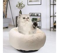 Yctze Cama de Felpa para Mascotas de Invierno para Perros y Gatos: Suave y Redonda Colchoneta para Dormir, Cómoda Cálida, a Prueba de Humedad con Base Antideslizante, Disponible en Rosa, Gris,