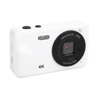 Yctze Cámara Digital 1080P de 48 MP con Enfoque Automático y Zoom Digital de 5X, Pantalla de 2,0 Pulgadas para Fotografía de Viajes. (White)