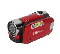 Yctze Cámara Digital de Pantalla Giratoria de 2.4 Pulgadas para Creadores Contenido y Familias Que Guardan Recuerdos, Grabadora Vídeo HD 1080p 16mp Zoom 16x, Admite Grabación (Rojo)