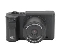 Yctze Cámara Digital Vintage 4K HD de 2,4 Pulgadas con Cámaras Duales Traseras 080P, 8X M para Grabación de Vídeo y Fotografía - EEN (Black)