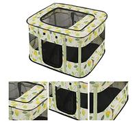 Yctze Casa Plegable para Gatos, Claraboya Extraíble, Sala de Partos para Gatos, Parque para Perros con Diseño de Puerta Enrollable, Ideal para Suministros para Mascotas en Interiores y Exteriores