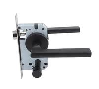 Yctze Cerradizo de la Puerta de la Casa Negra de Aluminio con Recubrimiento Antioxidante y Resistencia a los choques: Palanca de Puerta Segura para el Dormitorio/hogar