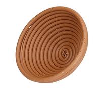 Yctze Cesta de Fermentación de Pan lavable: Innovadora Cesta para Hornear Ovalada para Panadería Casera, 25x15x8cm, para Masa Madre y Fermentación de Pan (Marrón amarillo redondo 16X6CM)