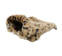 Yctze Chaleco con Estampado de Leopardo para Mascotas, Chaqueta de Felpa para Perros con Estilo, para Invierno y (M)