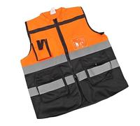 Yctze Chaleco Reflectante de Alta Visibilidad con Chaleco Reflectante con Ropa de Alta Visibilidad Gestión del Tráfico en Conducción Ropa Naranja