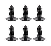 Yctze clips de retención de parachoques Remaches de plástico, ajuste de la puerta del coche 100pcs 7.5mm agujero plástico empuje en remaches sujetador (negro)