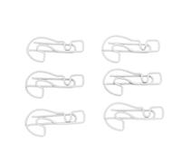 Yctze Clips para Marcapáginas en Forma de Pregunta, 100 Uds. Clips en Forma de Pregunta, Abrazadera para Marcapáginas a Granel con Suministros Escolares Transparentes, Suministros de (WHITE)