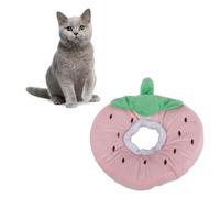 Yctze Collar Isabelino de Recuperación de Cono de Gato de Fruta Lindo para Curación de Cirugía Evita Lamer