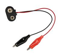 Yctze Conector a Presión de Batería de 9 V a Cable 20 Piezas Conector a Presión de Batería a Cable Sonda de de Clips Dobles de 9 V y 15 Cm de Longitud Industrial y Científico/Prueba, Medida e