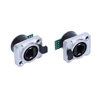 Yctze Conector de Material PA Aislante Redondo PCB RJ45 para Mayor Confiabilidad y Mejora, 2 uds.