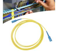 Yctze Conector de Puente de Fibra óptica SC SC, Conector de Baja Pérdida de Alto Rendimiento de Modo único, Puente de Transmisión Estable para Redes de Centros de Datos, PVC Amarillo de 9.84 Pies