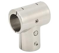 Yctze Conector Dividido en T de Grado de Servicio de Montaje de Pasamanos de Barco de Acero Inoxidable para Tubo de 25 Mm/1 pulg. Accesorio de Pasamanos para Barcos, Accesorio en T para Barcos,