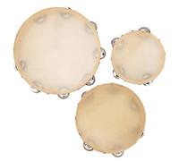 Yctze Conjunto de 3 Panderetas de Madera para Niños y Adultos | Seguro, y para Actividades de Música Danza