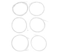 Yctze Conjunto de Cadenas Oud de 6 Piezas, Aleación de Cobre Plateada, Reemplazo de Nylon Transparente para 1G 2D 3A 4E 5B 6F, Rendimiento Musical