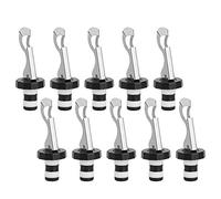 Yctze Conjunto de Tope de Botella de Vino de 10 Piezas - Herramienta Reutilizable de Tapón de Champán y Tapón de Vacío para Vino, Refresco, Aceite y Vinagre - Accesorios de Cocina Ideales para el