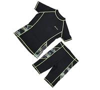 Yctze Conjunto de Traje de Baño de Verano para Hombre con Camiseta de Manga Corta y Pantalón Corto - Ideal para Surf, Buceo y Actividades Deportivas (L)