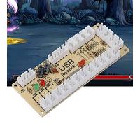 Yctze Controlador Codificador USB para Juegos para y PC, Negro, Ideal para Máquinas de Juegos de Lucha (CY-822A)