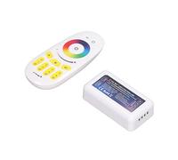 Yctze Controlador LED, Controlador de Luz de Tira LED Táctil Remoto Inalámbrico RGB, de Sincronización de Grupo Cuádruple 2.4G para Hogar, Bar y KTV