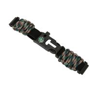 Yctze Correa de Reloj de Pulsera Paracord de 6 Pulgadas, 22mm, con Arrancador, y Silbato, Equipo de Supervivencia para Acampar, Compatible con Huami (#1)