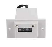 Yctze CSK4-YKW Contador de Pulso Electromagnético de 4 Dígitos, Totalizador Industrial Digital 0-9999, CC 12 V/36 V para Petróleo, Textiles, Alimentos, Maquinaria y Más (DC12V)
