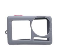 Yctze Cubierta de Manga Protectora de Silicona para Action 5 Pro Anti Anti Drop Lens Protector Accesorios de Cámara con Correa contra la Muñeca Anti -Lost Rope (Gray)