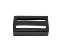 Yctze Cubierta de Pastilla Humbucker de Metal de Dos Ranuras de Alta Calidad en Latón para Guitarras Eléctricas, Accesorios Esenciales para Guitarra Electrónica (BLACK)