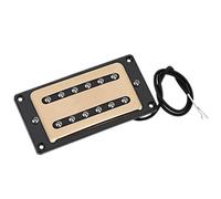 Yctze Cubierta de Pastilla Humbucker de Metal de Dos Ranuras de Alta Calidad en Latón para Guitarras Eléctricas, Accesorios Esenciales para Guitarra Electrónica (GOLD)