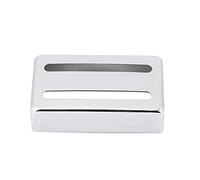 Yctze Cubierta de Pastilla Humbucker de Metal de Dos Ranuras de Alta Calidad en Latón para Guitarras Eléctricas, Accesorios Esenciales para Guitarra Electrónica (SILVER)