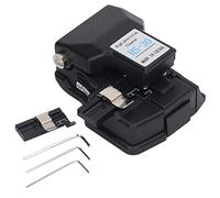 Yctze Cuchilla Alta con Hoja de 16 Lados, Accesorio 3 en 1 de Fibra Desnuda, Coleta y Cable de Cuero - Riel Deslizante de Acero Inoxidable y Cortador óptico de Aleación de Aluminio con Escala