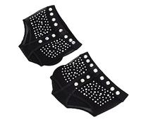 Yctze Dance Paws Pad Negro - Cómodas Tangas para Pies Diseñadas para Ballet, Danza del Vientre, Lírica, Jazz y Danza Moderna - Zapatos Tipo Calcetín Duraderos y Antideslizantes con Acabado de