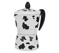 Yctze de Cafetería de Cafetería de Aluminio para la para el Hogar y la Oficina - Diseño de Vacas de Leche, 3/6/9 Taza de Capacidad (3 tazas color vaca 150ML)
