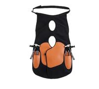 Yctze Delantal para cascos, Herramientas de herrador Con Piel de vaca, gamuza, lino Cinturón ajustable Ergonómico Delantal para el cuidado de los cascos Para herrar y cuidar los cascos