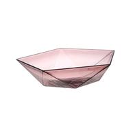 Yctze Diseño Nórdico Gran Capacidad Tazón de Plástico irrompible: Bandeja de Servicio Elegante para Bocadillos y Ensaladas en la Cocina del Hogar (Rosa oscuro)