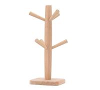 Yctze Elegante Portavasos de café de Madera de haya: Estante de Almacenamiento para árboles de Tazas a Granel para Cocina, Taza de té que Ahorra Espacio con Diseño e Instalación de Surcos Más