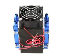 Yctze Enfriador de Máquina de Refrigeración Semiconductora de 4 Chips CC de 12 V: Dispositivo de Refrigeración por Aire de Bricolaje para Espacios Pequeños, Aire Acondicionado para Mascotas y (4